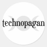 Technopagan Round Stickers