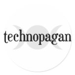 Technopagan Round Stickers