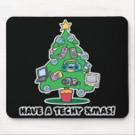 techy electronics chrismas tree mousepads