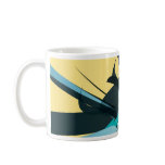 techy energy beams coffee mug