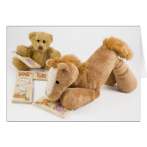 Ted and Horse domino game cards