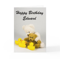 Ted and the Ducks Birthday Card