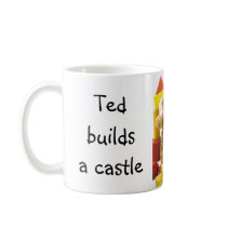 Ted builds a castle ... English tea mug