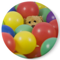 Ted in the ball pool buttons