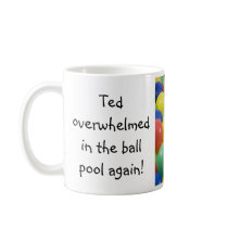 Ted in the ball pool ... English tea mug
