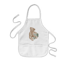 Teddy Bear and Gift Box Apron