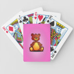 Teddy Bear Bicycle Playing Cards