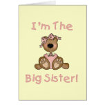 Teddy Bear Big Sister Tshirts and Gifts Card