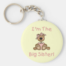 Teddy Bear Big Sister Tshirts and Gifts Key Chains
