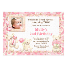 Teddy Bear Birthday Party Invitation