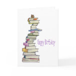 Teddy Bear Books Birthday Card