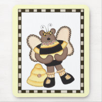 Teddy Bear Bumblebees Mousepads