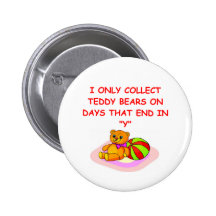 teddy bear collector button
