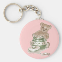 Teddy Bear Cookie Jar Keychain