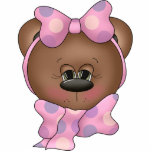Teddy Bear Face Ornament photo sculptures