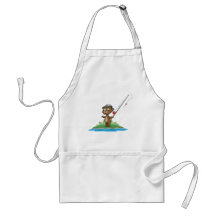 Teddy Bear Fishing Aprons