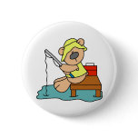 Teddy Bear Fishing buttons