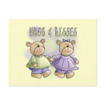 Teddy Bear Hugs and Kisses Tshirts and Gifts Postcard