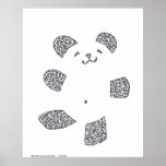 TEDDY BEAR made of LITTLE FACES        ... posters