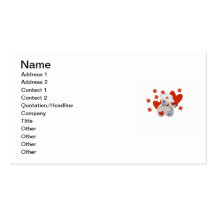 Teddy Bear Nurse Love Tshirts and Gifts Business Cards