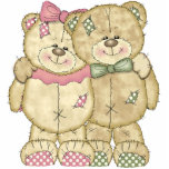 Teddy Bear Pair - Original Colours photo sculptures