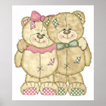 Teddy Bear Pair - Original Colours