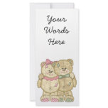 Teddy Bear Pair - Original Colours rack cards