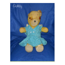Teddy Bear Posing Post Card