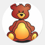 Teddy Bear Round Stickers