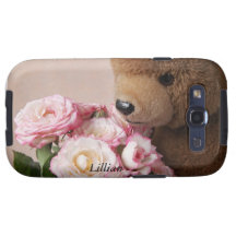 teddy bear smells the roses Galaxy S3 case
