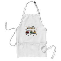 Teddy Bear Train Tshirts and Gifts Apron