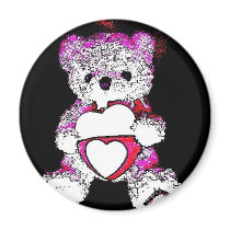 teddy bear valentine Photo 9676 Fridge Magnets