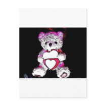 teddy bear valentine Photo 9676 Postcards