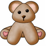 Teddy Bear Wall Sculpture Photo Cut Out
