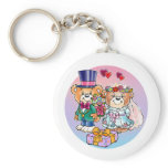 Teddy Bear Wedding Couple Key Chains
