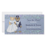 Teddy Bear Wedding Save The Date Customized Photo Card