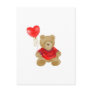 Teddy Bear with heart balloon