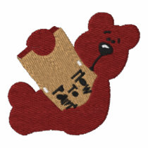 Teddy Bear with How To Paint Book Embroidery D1