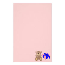 Teddy Bear with Present II Stationery