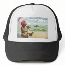 Teddy Bears at the Shore Mesh Hat