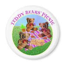 Teddy Bears Picnic Gifts Fridge Magnets