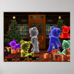 Teddy Bearz Christmas Poster posters