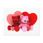 Teddy Bearz Valentine Postcard V2