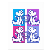 Teddy Foursome Post Cards