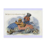 Teddy Roosevelt & Uncle Sam in Patriotic Auto Post Cards