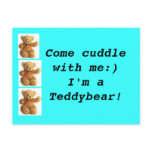 Teddybear Come Cuddle Postcard