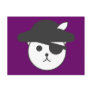 Teddybear Pirate Logo Post Card