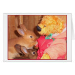teddybears love little baby rabbits cards