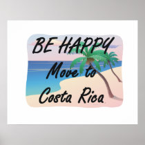 TEE Be Happy Costa Rica Posters