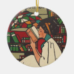 TEE Book Worm Christmas Tree Ornaments